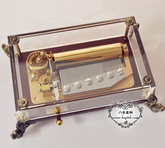 雷曼士50音水晶音乐盒八音盒Y50LC1创意商务送女生日领导礼物精品大气 