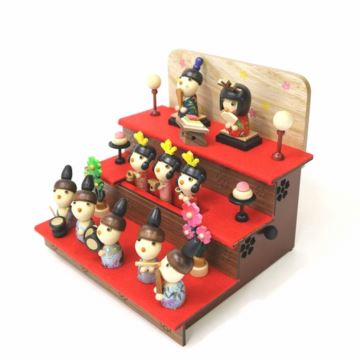 日本进口Sankyo木质摇摆官女八音盒音乐盒创意生日圣诞节儿童节礼物