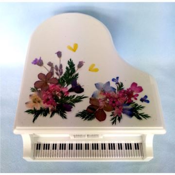 日本进口Sankyo18音木质钢琴八音盒音乐盒卡农创意生日礼物送男女生