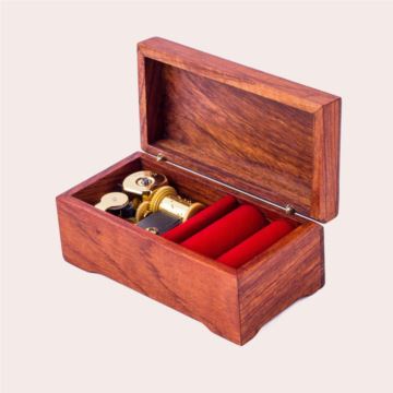 Sankyo18音高端红木八音盒音乐盒创意生日七夕情人节礼物送老公老婆