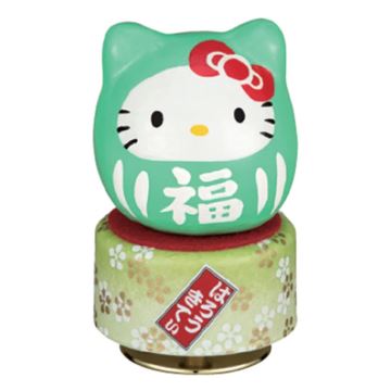 日本正版HelloKitty招财和风八音盒音乐盒生日礼物情侣送女友孩子车载