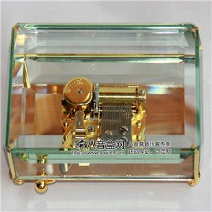 雷曼士玻璃音乐盒八音盒YB8QBC商务创意送男女生日礼物精品可定制特别