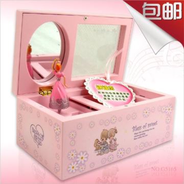 化妆镜公主芭蕾首饰盒音乐盒八音盒创意男送女生日情人节特别礼物精品